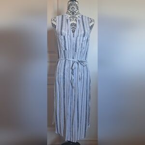Kismet sheer white & black vest/cardigan size M